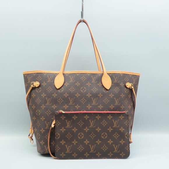 Louis Vuitton Neverfull Brown W/P Monogram Canvas Shoulder Bag - Picture 1 of 12